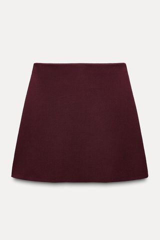 Zara Basic Knit Mini Skirt