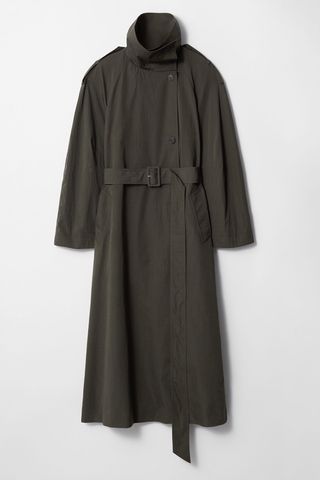 & Other Stories High-Collar Trench Coat