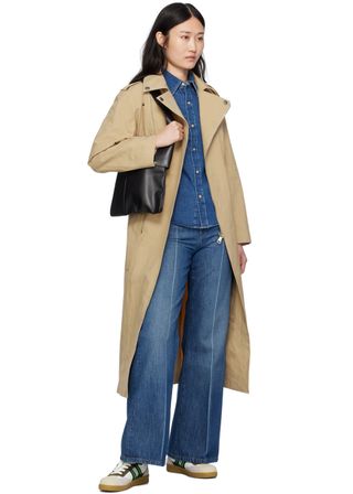 A.P.C., Beige Natacha Ramsay-Levi Edition Madame Recamier Trench Coat