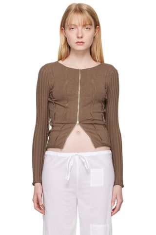 Gimaguas, Brown Forat Cardigan