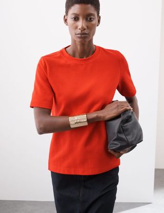 Cotton Rich Crew Neck T-Shirt