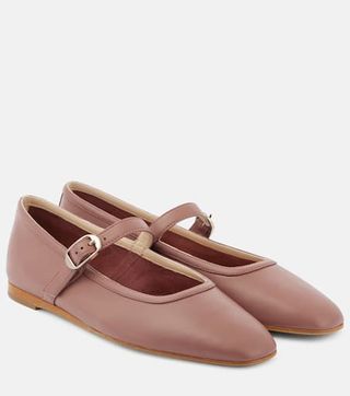 Leather Mary Jane Flats