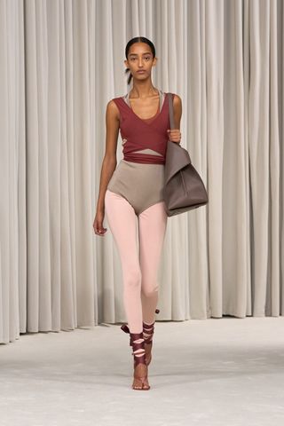 Ferragamo models wearing balletcore looks