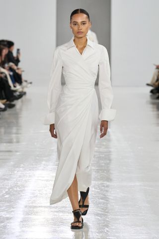 white looks at milan fashion week spring summer 2025