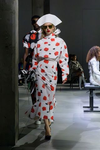 floral prints at milan fashion week spring summer 2025