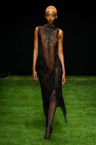 flapper girl dresses at milan fashion week spring summer 2025