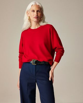 Cashmere Relaxed Crewneck Sweater