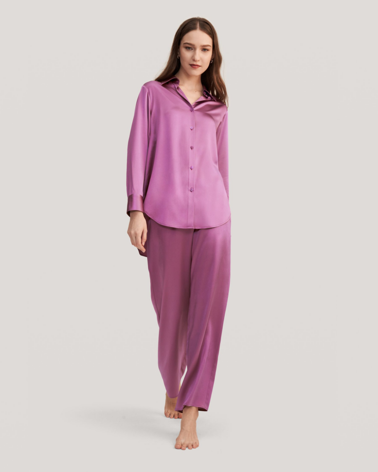 Viola oversized Silk Pajama For Women