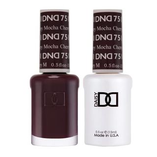 Dnd Gel Polish Set, Brown Collection, Uv/led Gel Polish and Air Dry Nail Lacquer, Matching Chip-Free Polish Duo, 751 Cherry Mocha, 0.5 Fl Oz