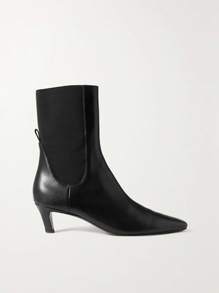 + Net Sustain the Mid Heel Leather Ankle Boots