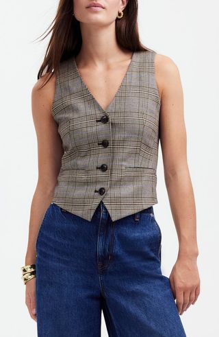 Glen Plaid Vest