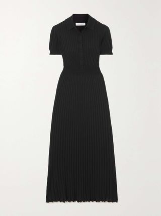 Amor Ribbed Silk and Cashmere-Blend Maxi Dress