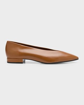 Rebecca Calfskin Ballerina Flats