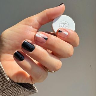 @betina_goldstein black and white nail art