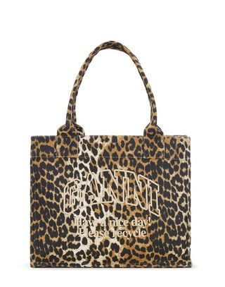 Leopard Large Canvas Tote Bag