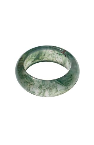 Seaweed Green Jade Stone Ring