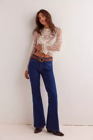 Crvy Vintage High-Rise Flare Jeans