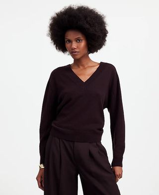 Madewell, Cashmere V-Neck Sweater