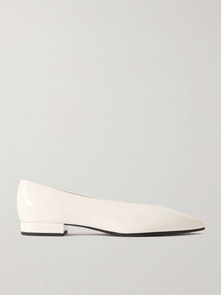 Rebecca Leather Point-Toe Flats