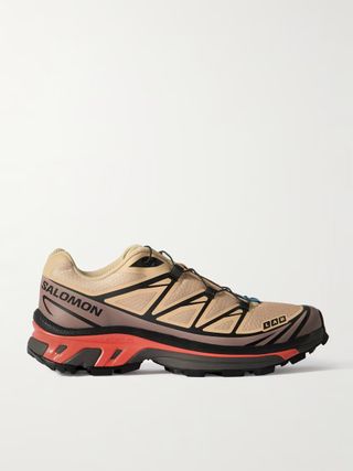 SALOMON, XT-6 rubber-trimmed mesh sneakers