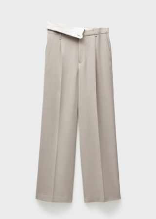 Straight-Fit Suit Trousers