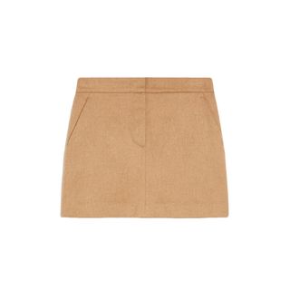 Camel Drap Mini Skirt