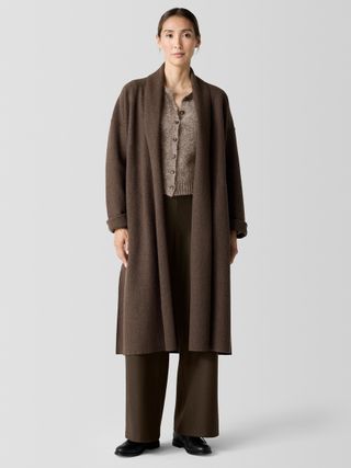 Lightweight Boiled Wool Icon Coat in Regenerative Wool