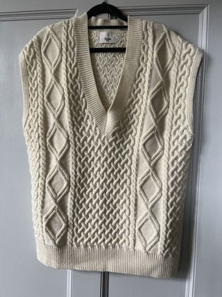 Frankie Shop Oversized Cable Knit Tank - Size M/l