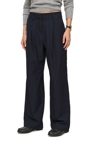 Alex Pinstripe Wide Leg Pants