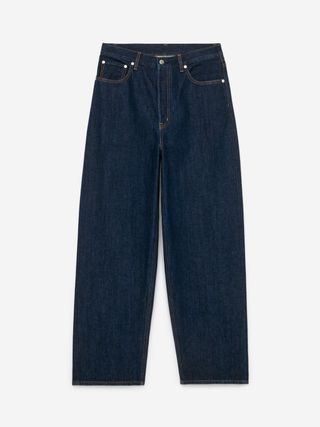 Amber Loose Jeans - Dark Blue - Arket Gb