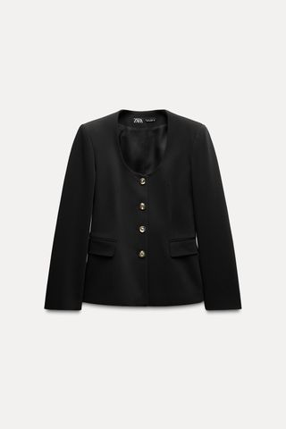 Round Neck Blazer