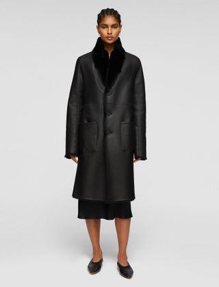 Reversible Shearling Britanny Coat