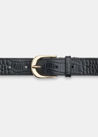 Shiny Croc Belt