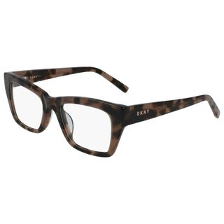 DKNY Square Eyeglasses in Mink Tortoise