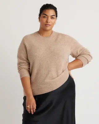 Quince, Mongolian Cashmere Crewneck Sweater - Plus Size