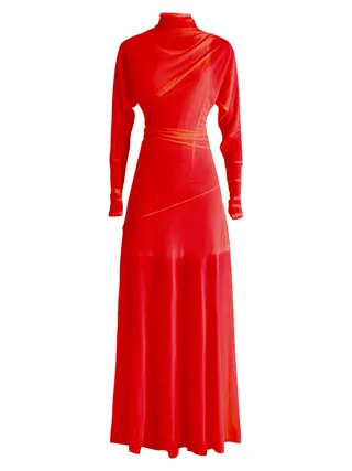 Proenza Schouler, Paula Turtleneck Jersey Crêpe Gown