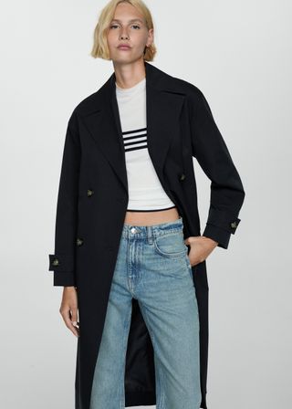 Double-Breasted Trench Coat