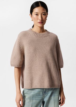 & Other Stories, Cashmere-Blend Knit T-Shirt