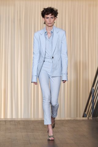 Vivienne Westwood spring summer 2025 blue suit