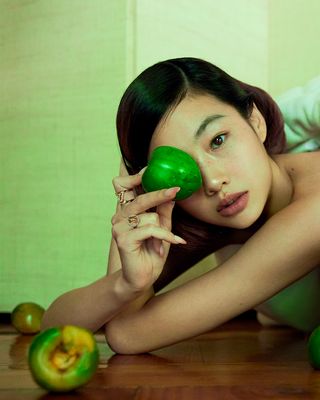 Model and actress Hoyeon wears Louis Vuitton rings.