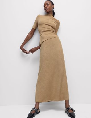 Midaxi Slip Skirt