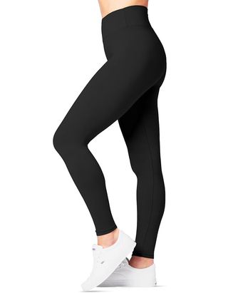 Satina High Waisted Leggings for Women - Black Full Length Women's Leggings