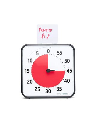 Time Timer 8 Inch Visual Timer - 60 Minute Desk Countdown Clock With Dry Erase Activity Card, Also Magnetic - for Kids Classroom, Homeschooling Study Tool, Task Reminder, Home and Kitchen Timer