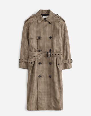 Madewell x Reluxe Fashion, Celine Phoebe Philo Preowned Cotton Check Boyfriend Trench Coat