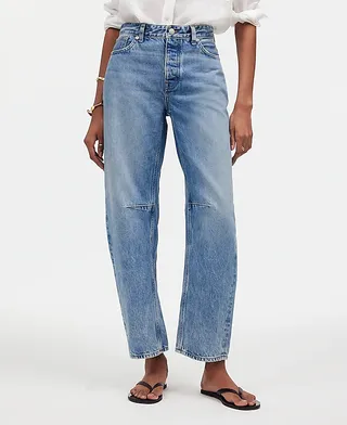 Madewell, The Darted Barrel-Leg Jean