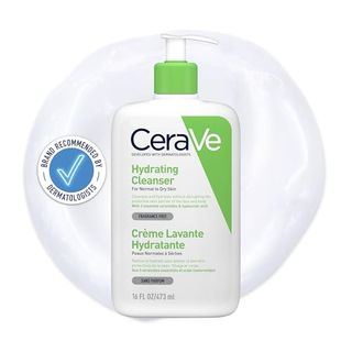 Cerave Hydrating Cleanser With Hyaluronic Acid and 3 Essential Ceramides for Normal to Dry Skin