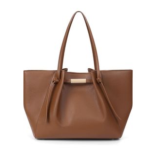 Chamair Leather Tote Bags for Women Ladies Handbags Shoulder Bags Work Tote Bag Hobo Handbag for Shopping Daily (brown)