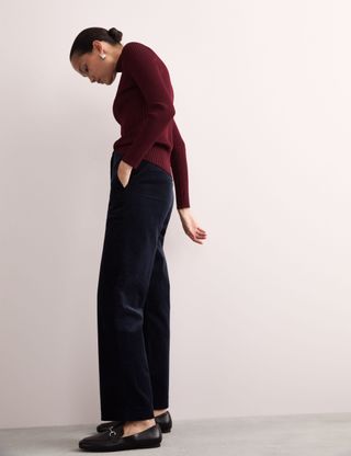 Cord Straight Leg Trousers