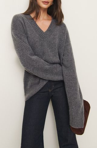 Reformation Jadey Oversize Cashmere Sweater