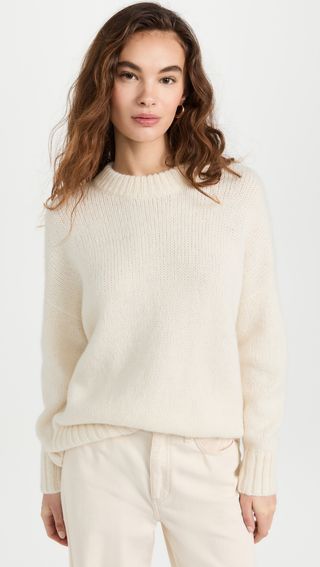 Jenni Kayne Alpaca Cocoon Crew Neck Pullover